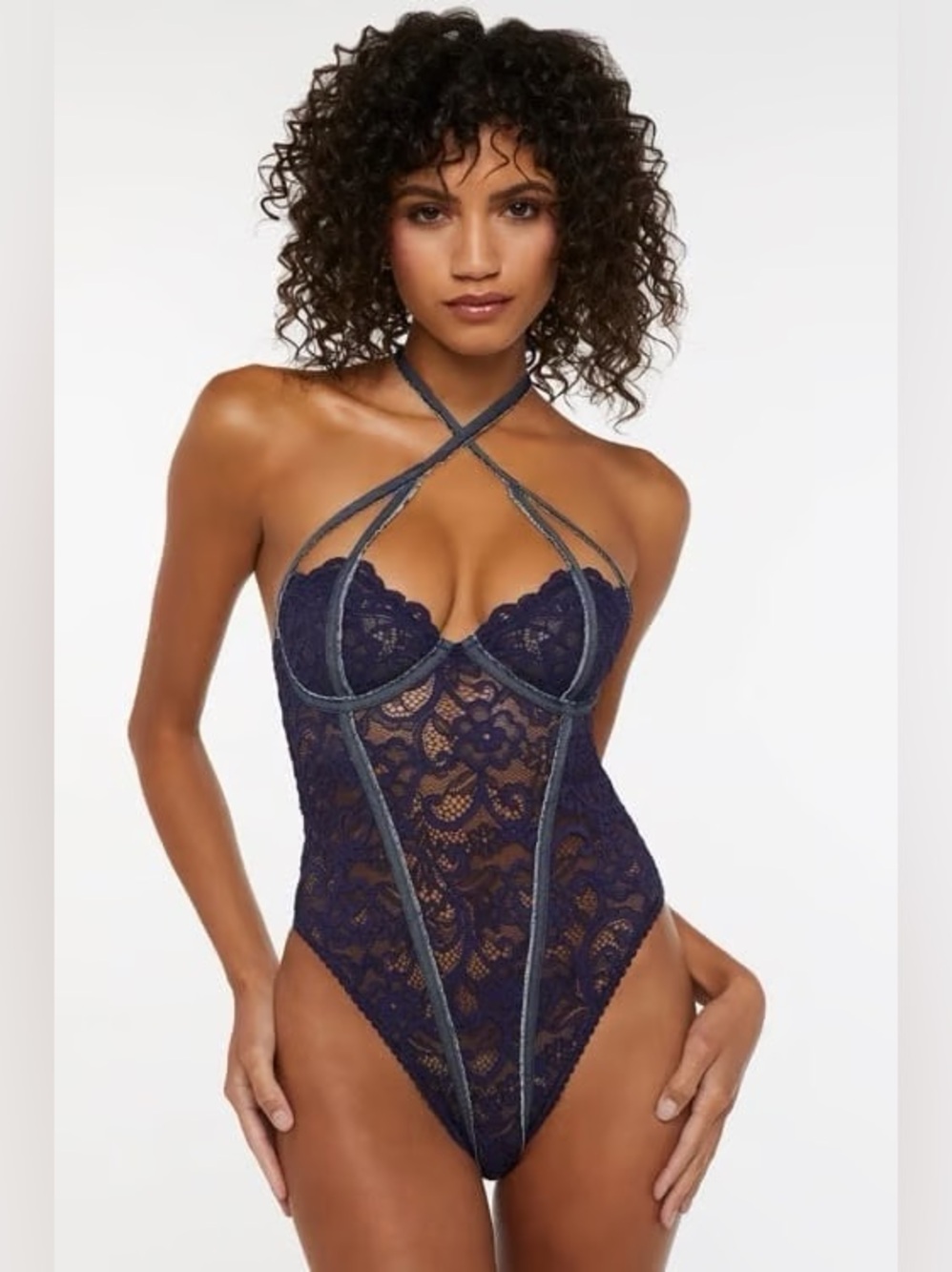 Savage X Fenty Framed in Denim Teddy